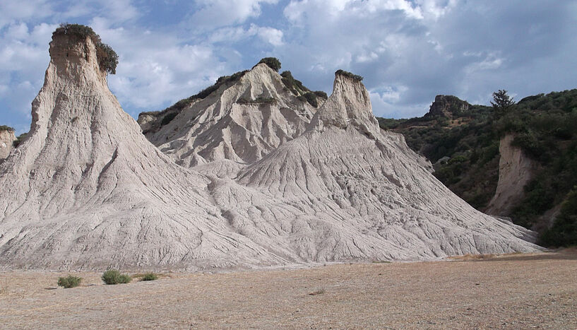 Abb. 1: Meeressedimente mit zahlreichen Mikrofossilien aus dem späten Miozän, vor etwa 8 bis 7 Millionen Jahren.