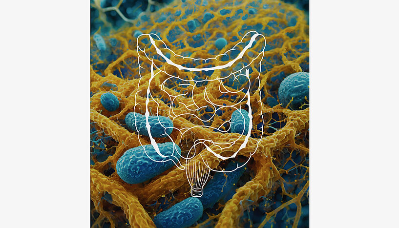 Abb. 1: Darstellung des Darmbiofilms