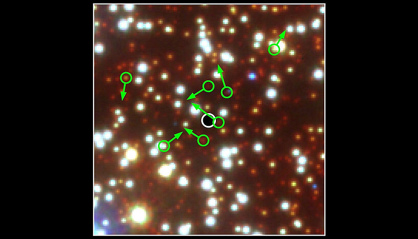 Abb. 3: Zoom in die Region von Omega Centauri